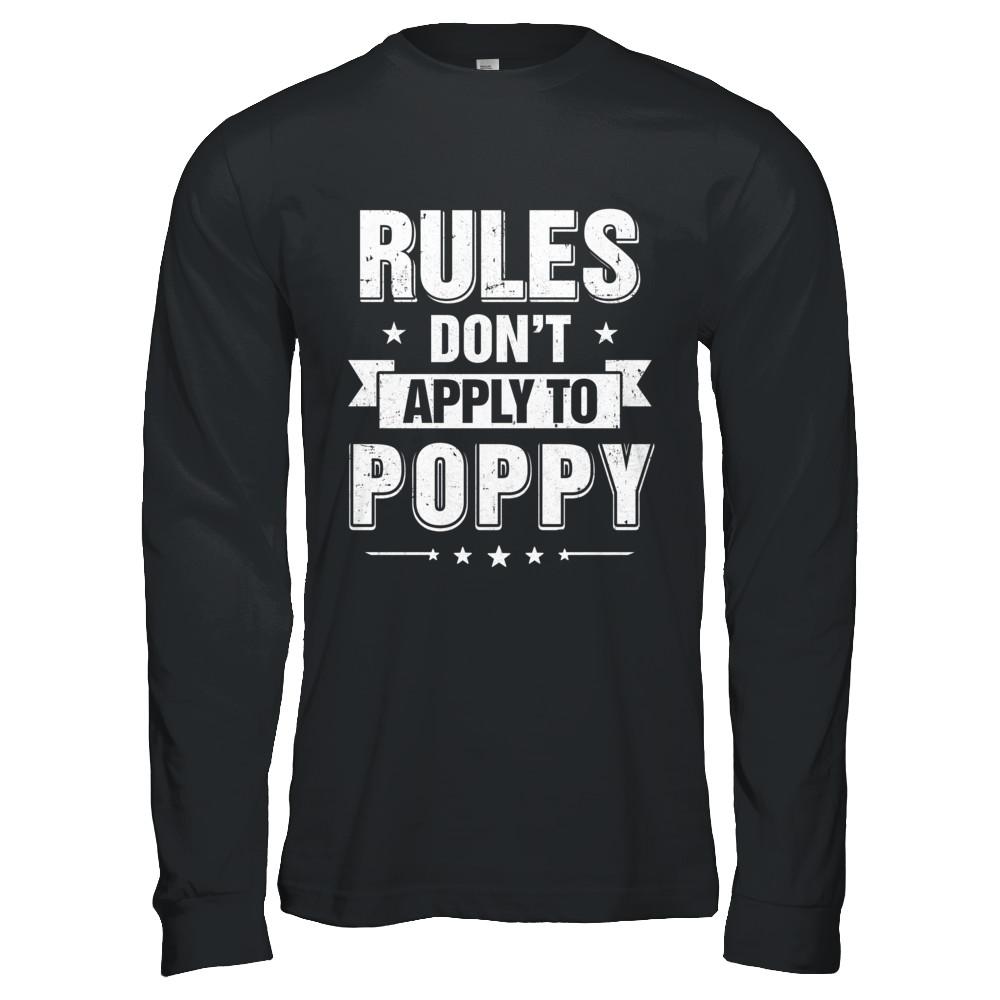 Grandfather Rules Don't Apply To Poppy-T-Shirt & Hoodie-Long Sleeve T-Shirt-Black