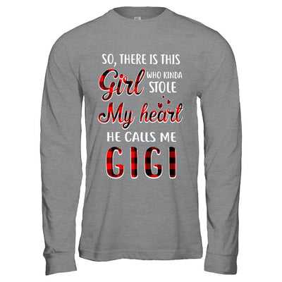 This Girl Who Kinda Stole My Heart He Calls Me Gigi-T-Shirt & Hoodie-Long Sleeve T-Shirt-Sport Grey
