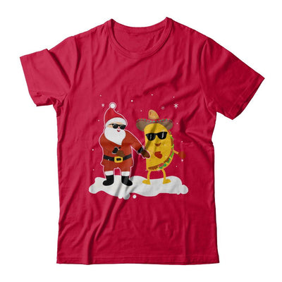 Flossing Santa Claus Taco Christmas Pajamas Gifts-T-Shirt & Sweatshirt-Classic T-Shirt-Red
