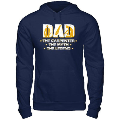 Dad The Carpenter The Myth The Legend-T-Shirt & Hoodie-Pullover Hoodie-Navy