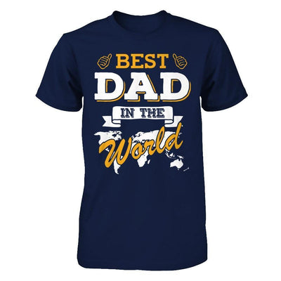 Best Dad In The World-T-Shirt & Hoodie-Classic T-Shirt-Navy