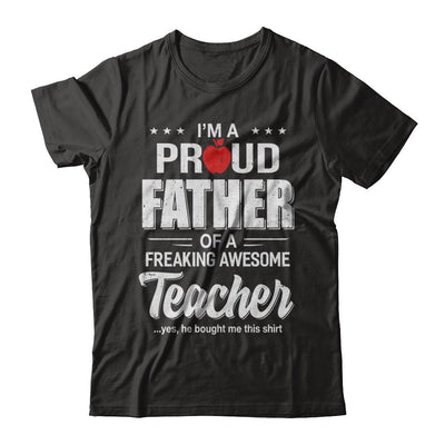 I'm A Proud Father From Awesome Teacher Son Dad-T-Shirt & Hoodie-Classic T-Shirt-Black