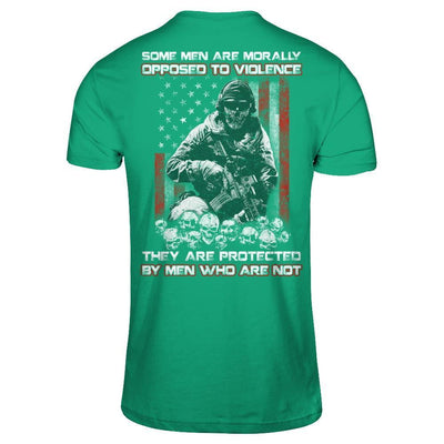 Veteran Men Opposed To Violence They Are Protected By Men Who Are Not-T-Shirt & Hoodie-Classic T-Shirt-Kelly Green
