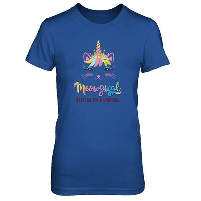Caticorn Kittycorn Rainbow Meowgical Cat Unicorn Cute-T-Shirt & Tank Top-Women's T-Shirt-Royal