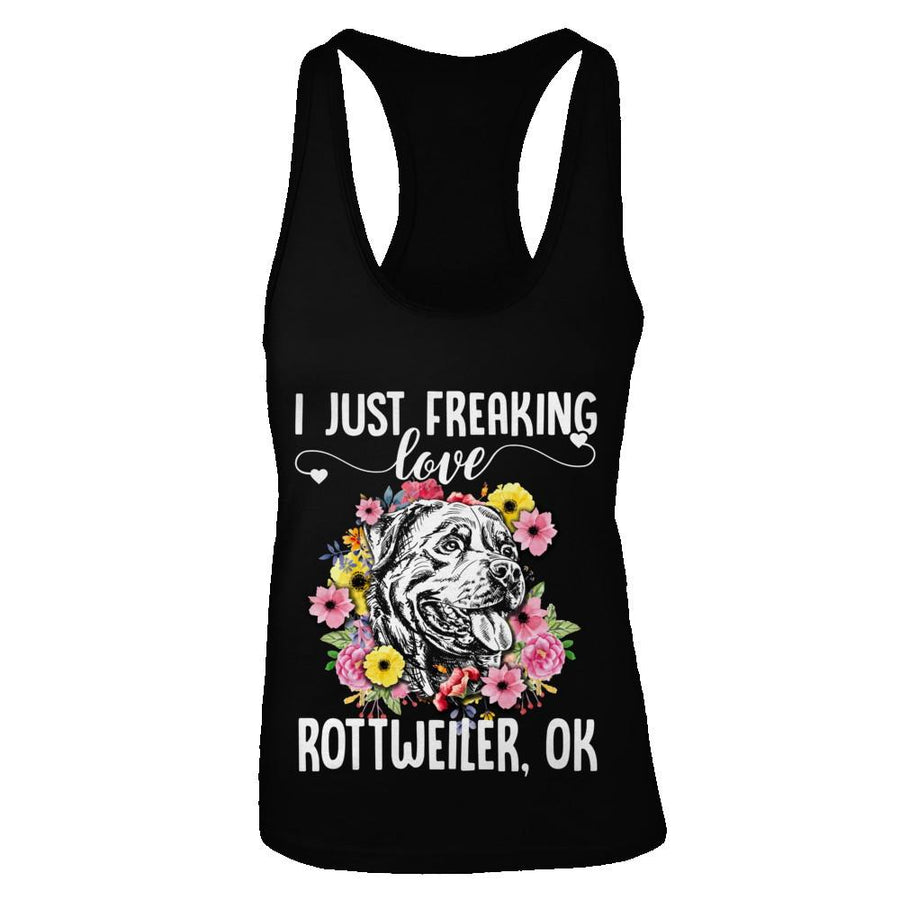Dog I Just Freaking Love Rottweiler-T-Shirt & Tank Top-