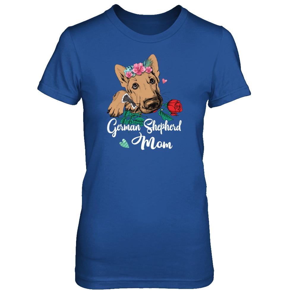German Shepherd Mom Funny Dog Mom Gift Idea-T-Shirt & Tank Top-Women's T-Shirt-Royal