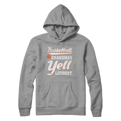 Basketball Grandmas Yell Loudest-T-Shirt & Hoodie-Pullover Hoodie-Sport Grey