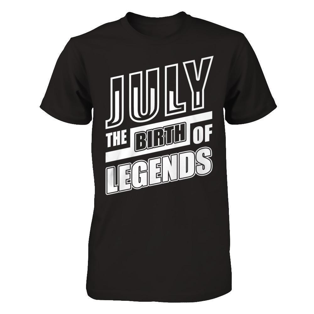 July The Birth Of Legends-T-Shirt & Hoodie-Classic T-Shirt-Black