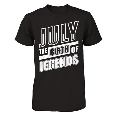 July The Birth Of Legends-T-Shirt & Hoodie-Classic T-Shirt-Black