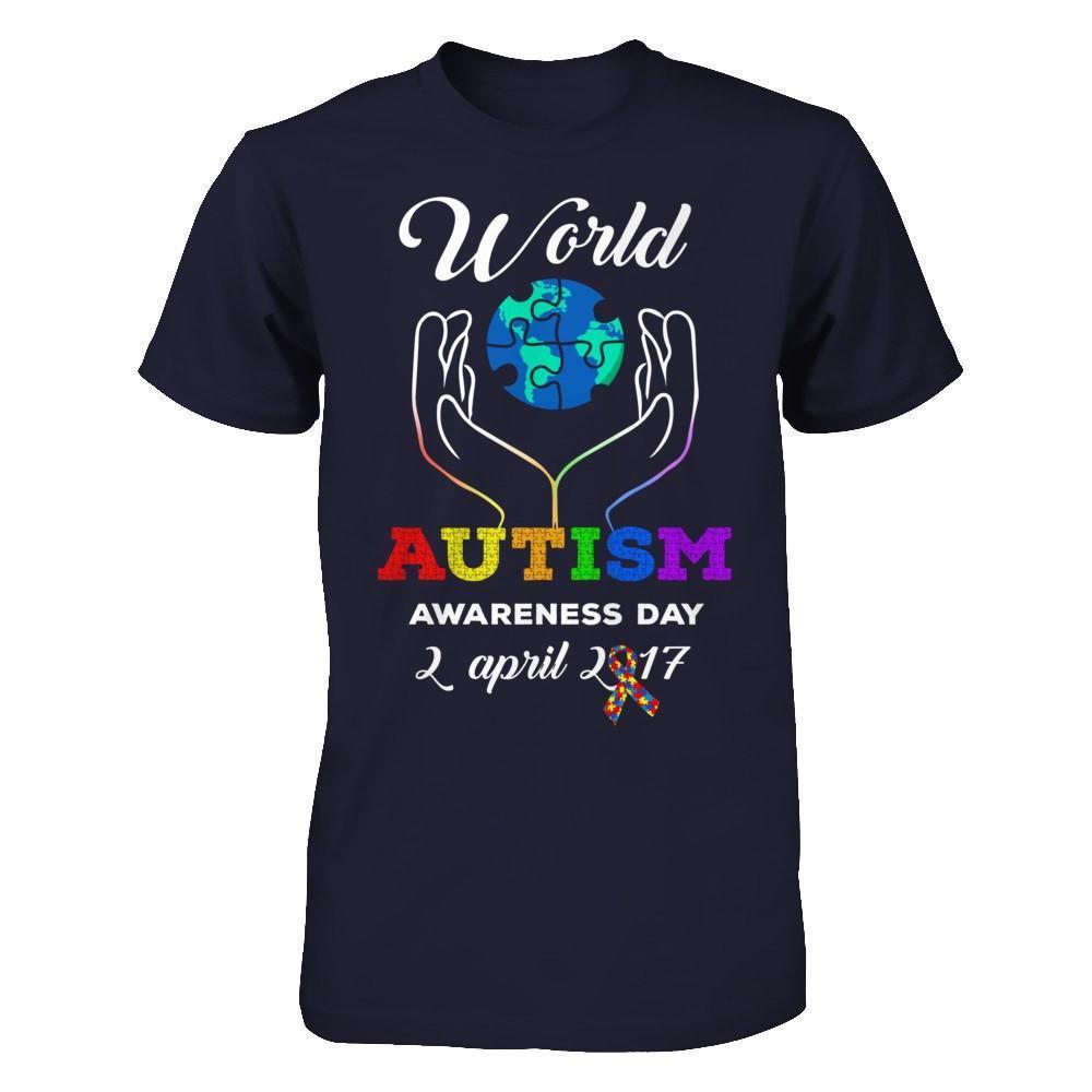 World Autism Awareness 2 April 2018-T-Shirt & Hoodie-Premium T-Shirt-Midnight Navy