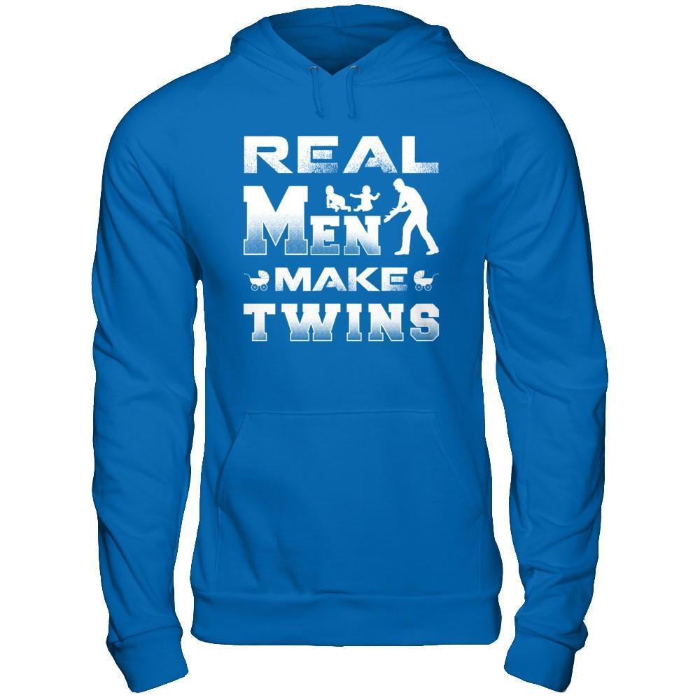 Real Men Make Twins Shirt & Hoodie-T-Shirt & Hoodie-Pullover Hoodie-Royal