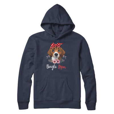 Beagle Mom Gift For Women Dog Lover-T-Shirt & Hoodie-Pullover Hoodie-Navy