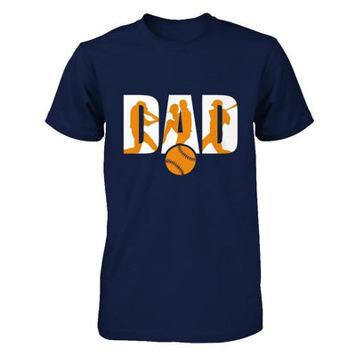 Softball Dad Father's Day-T-Shirt & Hoodie-Classic T-Shirt-Navy
