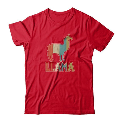 Classic Vintage Retro Style Llama-T-Shirt & Tank Top-Premium T-Shirt-Red