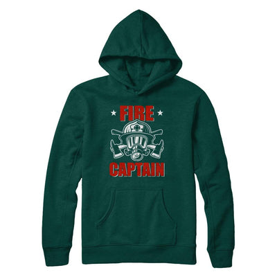 Fire Captain Fireman Dad Firefighter Gift-T-Shirt & Hoodie-Pullover Hoodie-Deep Forest