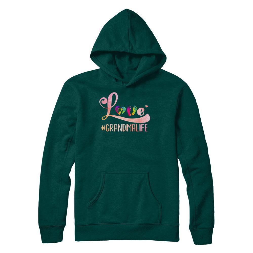 Love Grandmalife Grandma-T-Shirt & Hoodie-Pullover Hoodie-Deep Forest