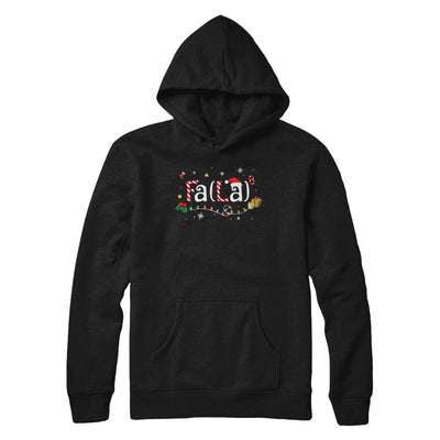 Cute Math Fa La Funny Christmas-T-Shirt & Sweatshirt-Pullover Hoodie-Black