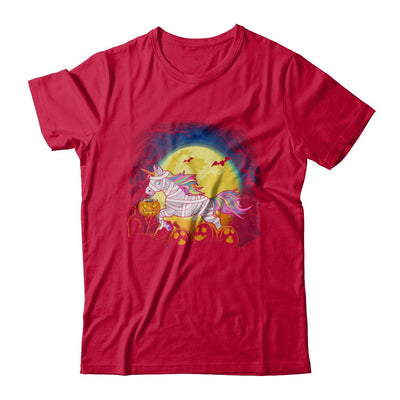 Halloween Pumpkin Unicorn Gift For Kids Girls-T-Shirt & Hoodie-Classic T-Shirt-Red