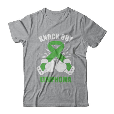 Boxing knock out Lymphoma Awareness Support-T-Shirt & Hoodie-Classic T-Shirt-Sport Grey