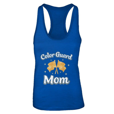 Mothers Day Gifts For Color Guard Mom-T-Shirt & Tank Top-Women's Ideal Racerback Tank-Royal