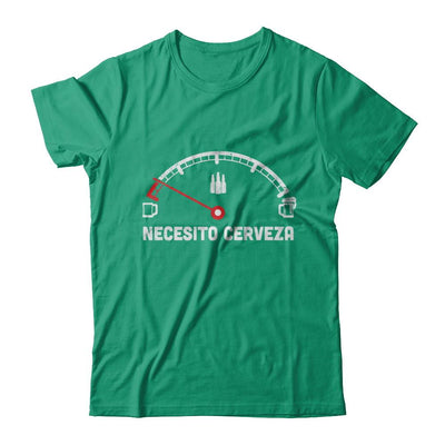 Funny Saying Cars Necesito Cerveza I Need Beer-T-Shirt & Hoodie-Classic T-Shirt-Kelly Green