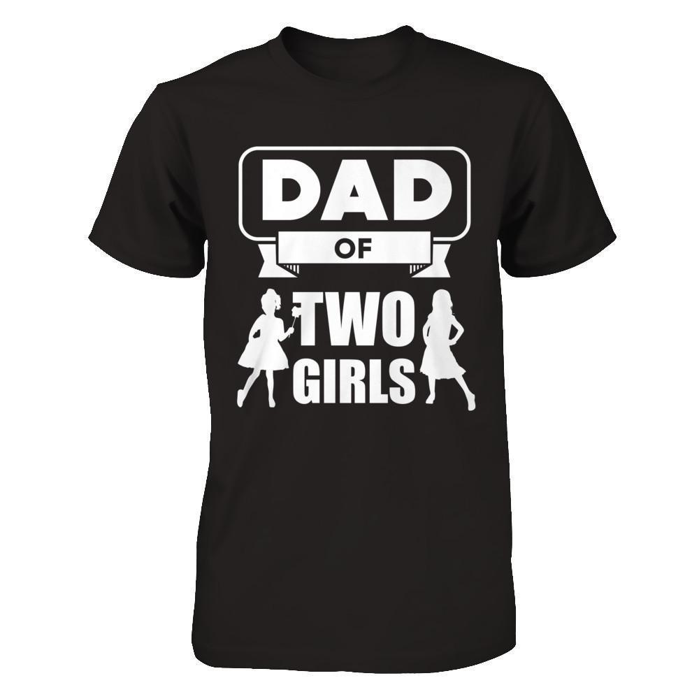 Dad Of Two Girls-T-Shirt & Hoodie-Classic T-Shirt-Black