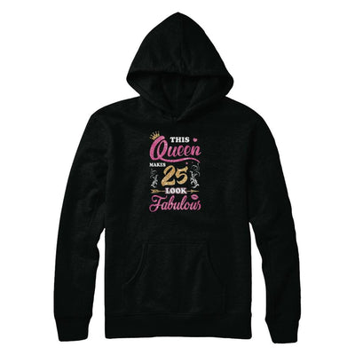 This Queen Makes 25 Look Fabulous 1996 25th Birthday-T-Shirt & Tank Top-Pullover Hoodie-Black