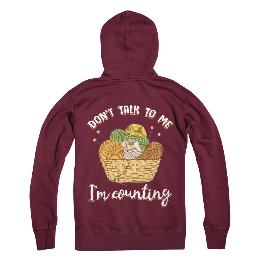Funny Don't Talk To Me I Have No Self Control Don't Disturb-T-Shirt & Hoodie-Pullover Hoodie-Maroon