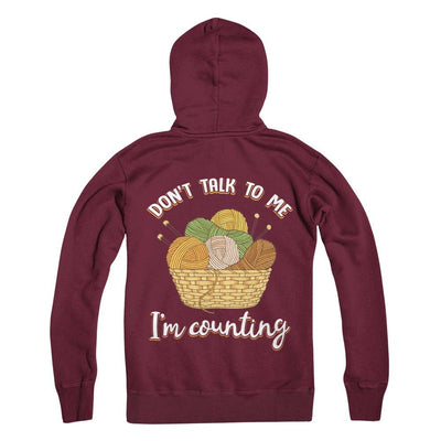 Funny Don't Talk To Me I Have No Self Control Don't Disturb-T-Shirt & Hoodie-Pullover Hoodie-Maroon