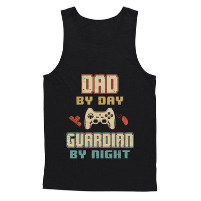 Dad By Day Guardian By Night Gaming-T-Shirt & Hoodie-Unisex Tank-Black