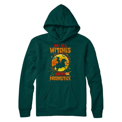 Not All Witches Drive Broom Funny Halloween Horse-T-Shirt & Sweatshirt-Pullover Hoodie-Deep Forest