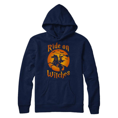 Ride On Witches-T-Shirt & Sweatshirt-Pullover Hoodie-Navy