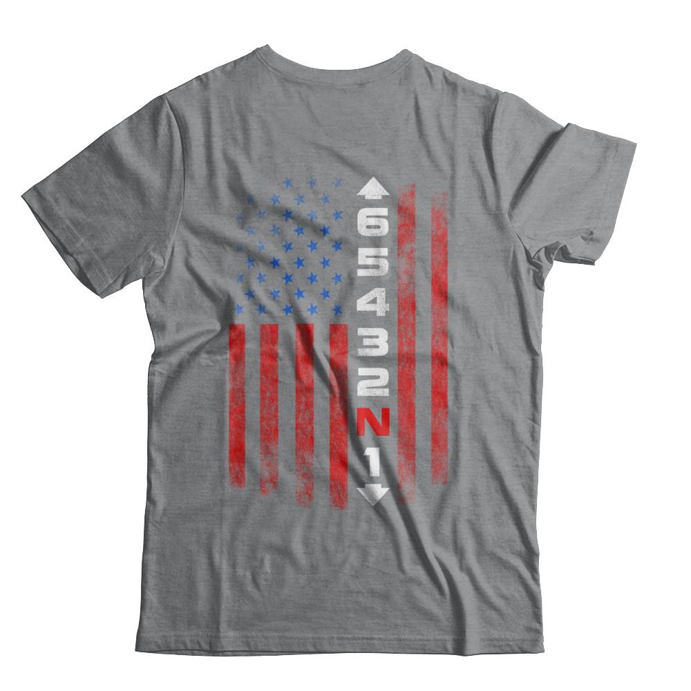 Motorcycle Gears Fun Motorbike American Us Flag-T-Shirt & Hoodie-Classic T-Shirt-Sport Grey