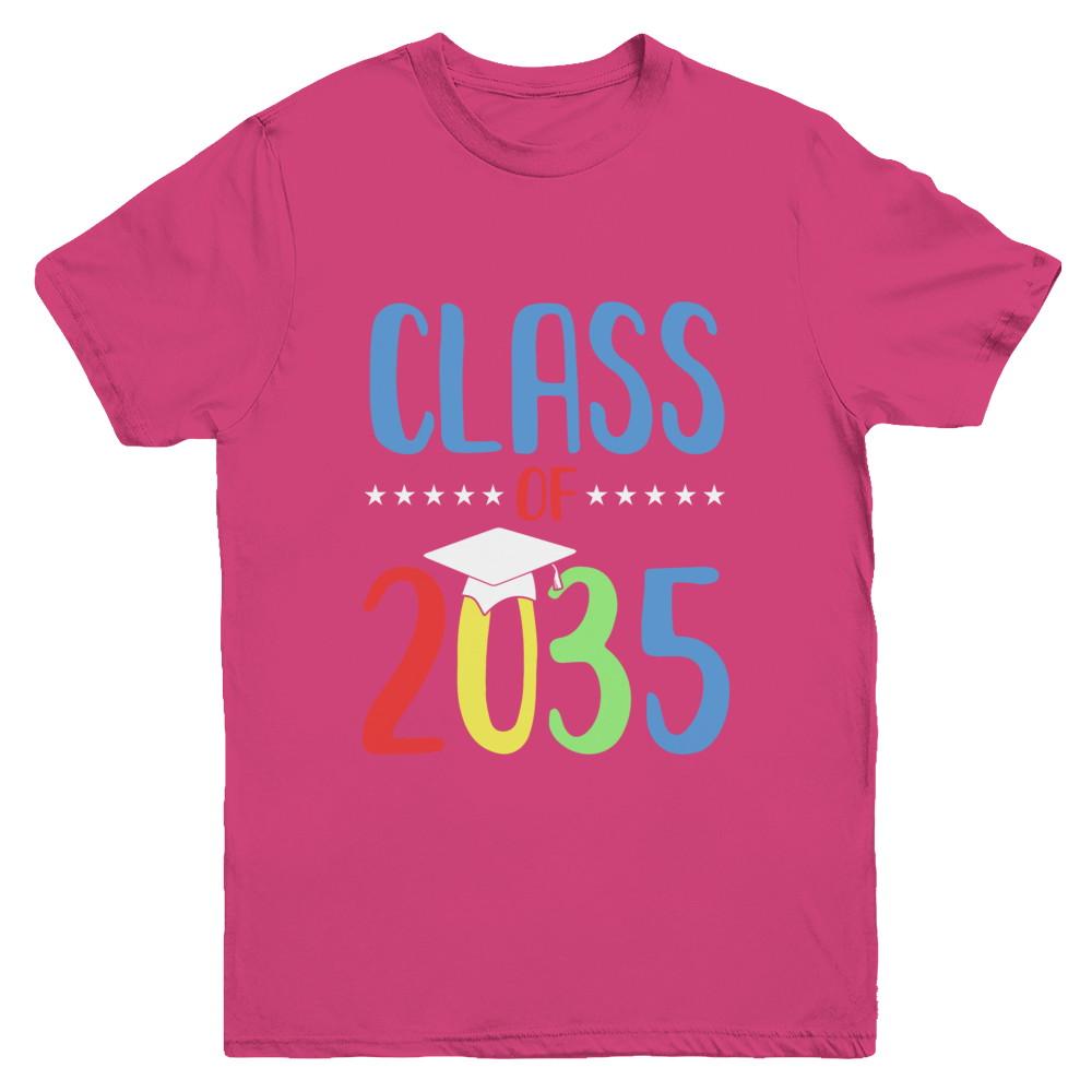 Grow With Me First Day Of School Class Of 2035 Youth-Youth Shirt-Youth T-Shirt-Heliconia