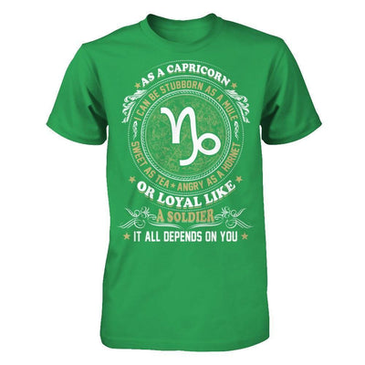 As A Capricorn I Can Be Stubborn As A Mule-T-Shirt & Hoodie-Premium T-Shirt-Kelly Green