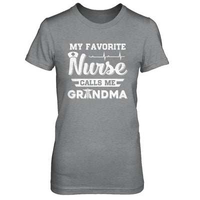 My Favorite Nurse Calls Me Grandma Mothers Day Gift-T-Shirt & Hoodie-Women's T-Shirt-Sport Grey