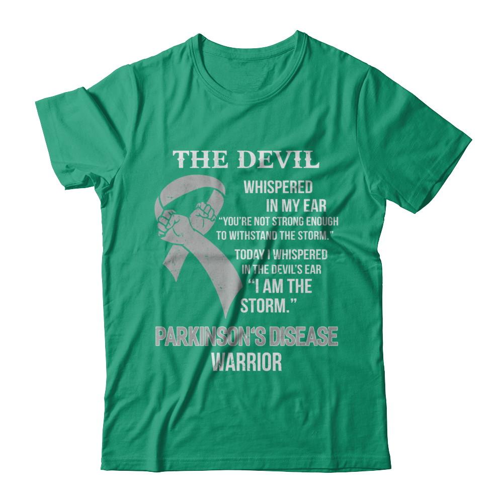 I Am The Storm Support Parkinson's Disease Awareness Warrior Gift-T-Shirt & Hoodie-Classic T-Shirt-Kelly Green