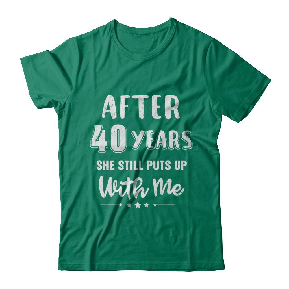 40Th Wedding Anniversary Funny Husband Gift-T-Shirt & Hoodie-Classic T-Shirt-Kelly Green