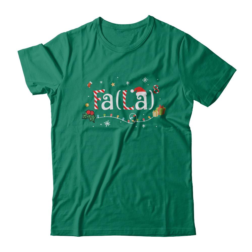 Cute Math Fa La Funny Christmas-T-Shirt & Sweatshirt-Classic T-Shirt-Kelly Green