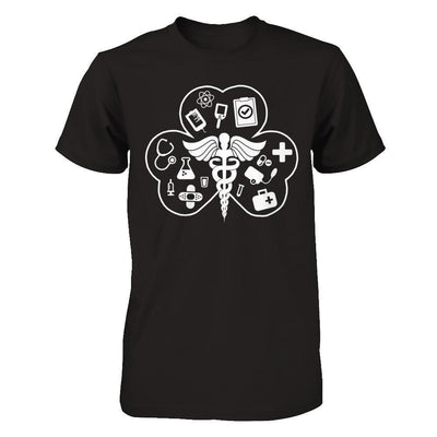 Nurses Happy Saint Patricks Day-T-Shirt & Hoodie-Premium T-Shirt-Black