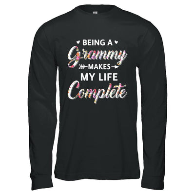 Being A Grammy Makes My Life Complete Mothers Day-T-Shirt & Hoodie-Long Sleeve T-Shirt-Black