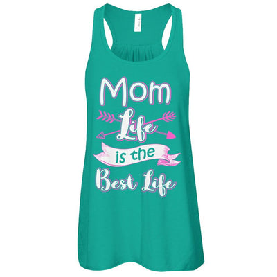 Mom Life Is The Best Life-T-Shirt & Tank Top-Women's Flowy Racerback Tank-Kelly