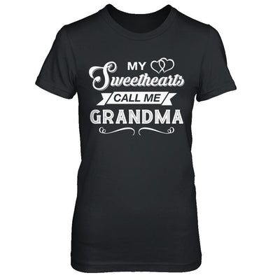 My Sweethearts Call Me Grandma-T-Shirt & Hoodie-Women's T-Shirt-Black