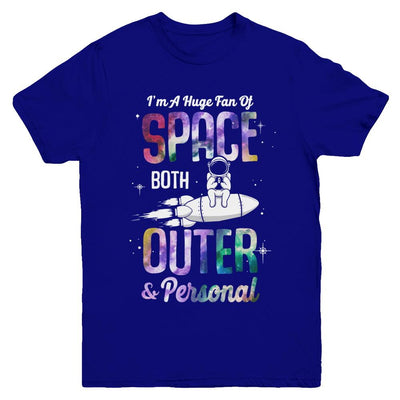 I'm A Huge Fan Of Space Both Outer And Personal Youth-Youth Shirt-Youth T-Shirt-Navy