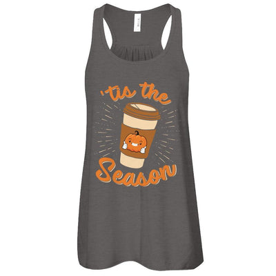 Autumn Fall Pumpkin Spice Coffee Tis The Season Mom-T-Shirt & Tank Top-