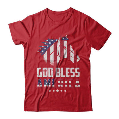 God Bless America Horse American Flag 4Th Of July-T-Shirt & Hoodie-Classic T-Shirt-Red