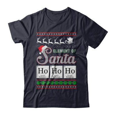 Hohoho Element Of Santa Chemistry Christmas-T-Shirt & Sweatshirt-Premium T-Shirt-Midnight Navy