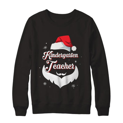 Kindergarten Teacher Claus Matching Christmas Santa-T-Shirt & Sweatshirt-Crewneck Sweatshirt-Black