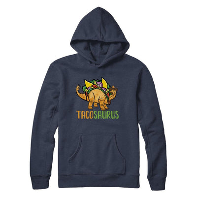 Funny Tacosaurus Tacos Dinosaur Lover-T-Shirt & Hoodie-Pullover Hoodie-Navy