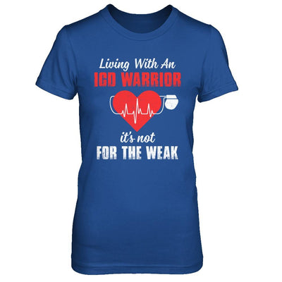 Living With An Implantable Cardioverter Defibrillator-T-Shirt & Hoodie-Women's T-Shirt-Royal